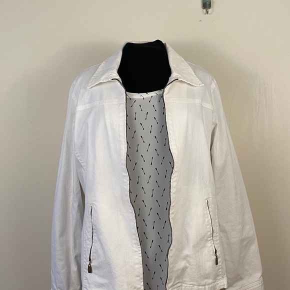 Northern reflections jacket White denim jacket northern reflections medi… - Picture 3 of 12